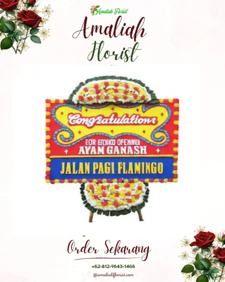 Sewa Papan Bunga Roxy